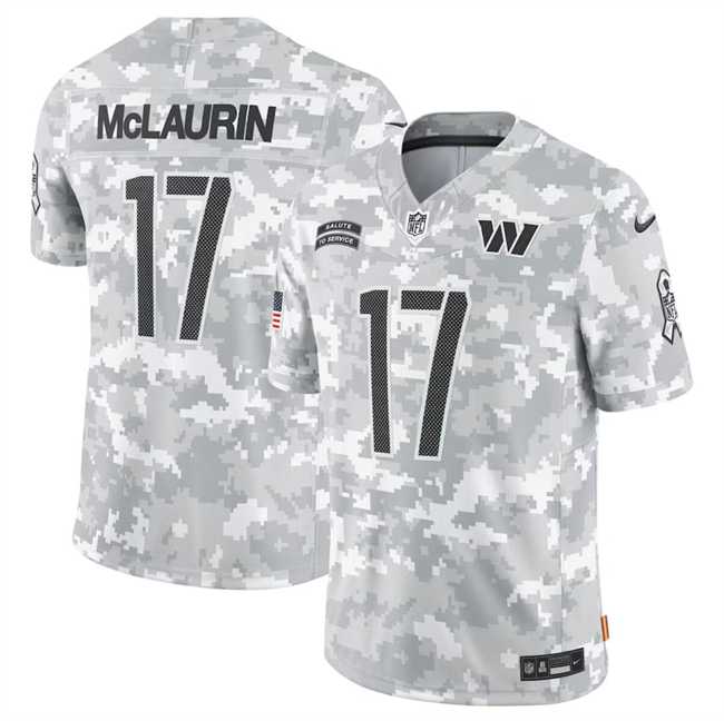 Men%27s Washington Commanders #17 Terry McLaurin 2024 Arctic Camo Salute To Service Limited Stitched Jersey Dyin->women nfl jersey->Women Jersey